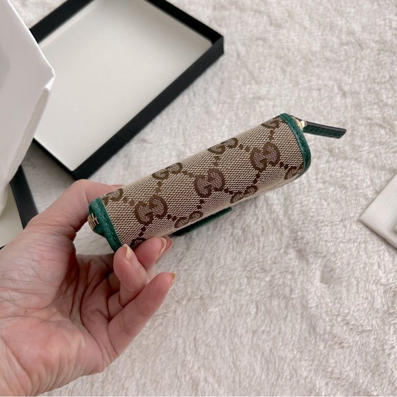 NWT Authentic Gucci GG Canvas & Leather Bifold Short French Wallet - Picture 5 of 11